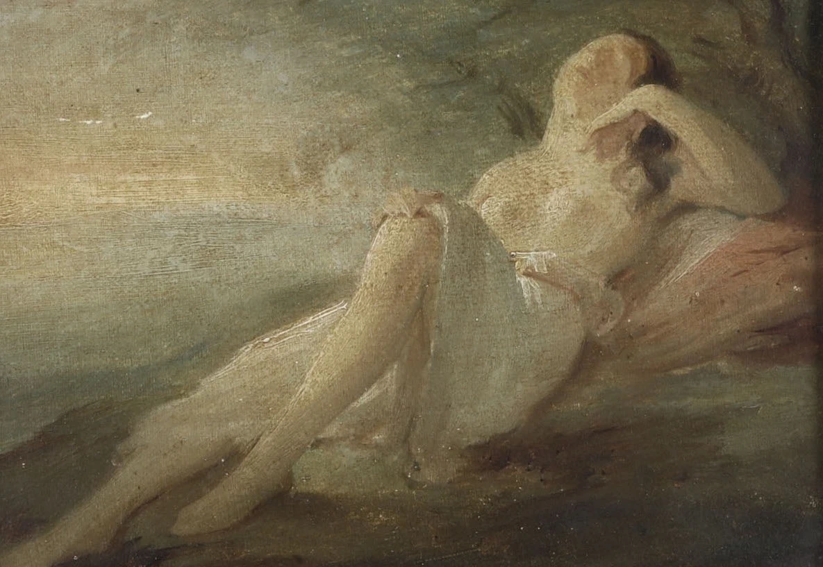 Giovanni Carnovali - Donna sdraiata